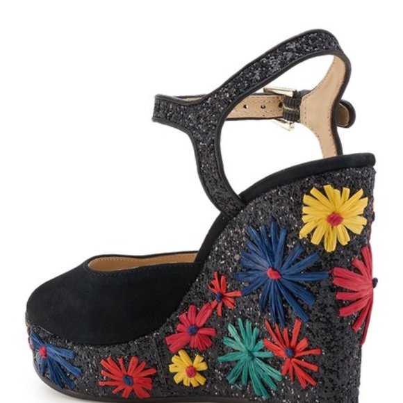 BOTKIER New York Jessie Bright Floral Raffia Wedge - Picture 2 of 8